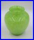 Signed-Steuben-Green-Cluthra-Art-Glass-Vase-Great-Color-01-myf