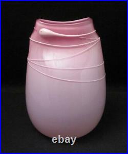 Signed Tricia Allen 1987 Australian Studio Art Glass Pocket Vase