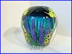 Spectacular Signed Studio Art Glass Vase Heilman