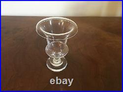 Steuben Glass Urn Vase Art Deco Rolled Rim Crystal Signed 1940 Pre War