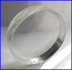 Tiffany & Co Ward Bennett Bowl Vide-Poche, Optical Uranium Glass, Signed
