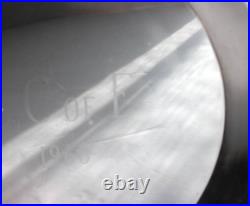 Tiffany & Co Ward Bennett Bowl Vide-Poche, Optical Uranium Glass, Signed