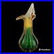 Unikat-Van-Eyk-German-Crystal-Green-Amber-Art-Glass-Jack-in-Pulpit-Vase-Signed-01-izu