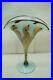 VANDERMARK-GLASS-VASE-11in-TALL-FAN-SHAPED-PULLED-FEATHER-VINTAGE-1977-SIGNED-01-fph