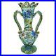 VTG-Spanish-Moser-Blown-Glass-13-Amphora-Vase-Boho-Enameled-Gold-Rigaree-Signed-01-uv