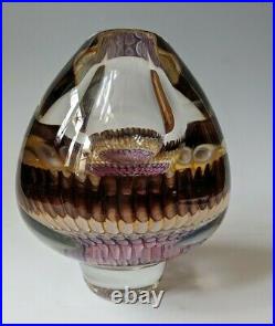 Very Nice GARY BEECHAM American Studio Art Glass Vase Color Study Vessel 1990