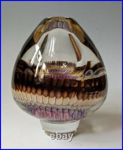 Very Nice GARY BEECHAM American Studio Art Glass Vase Color Study Vessel 1990