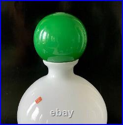 Vintage 1960s Carlo Moretti Murano Italy Decanter Bottle Vase Signed
