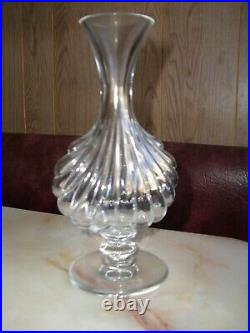 Vintage Baccarat France Crystal Sea Clam Shell 8 3/8 Primevere Bud Vase