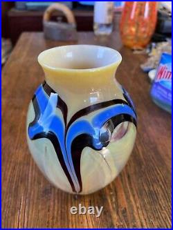 Vintage Cantor Art Glass Vase Signed Cantor 1/72