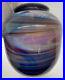 Vintage-David-Camner-Art-Glass-Vase-1973-Swirl-Blue-Signed-01-bgax