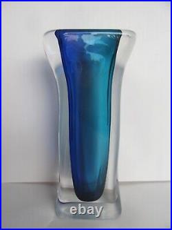 Vintage Jesse Reece Art Glass Vase, Signed JR (11 1/4)