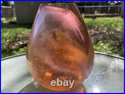 Vintage Jon Kuhn Art Glass Paperweight / Vase Signed