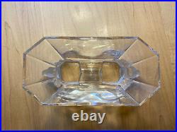 Vintage Lalique Crystal Glass French Venise Double Lion Head Vase Bowl