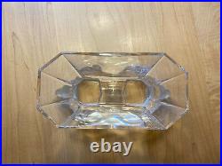 Vintage Lalique Crystal Glass French Venise Double Lion Head Vase Bowl