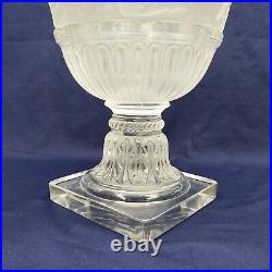 Vintage Lalique Crystal Versailles Large Vase Glass Urn 14 T France (LAST ONE)