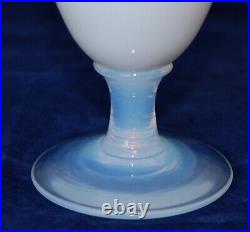 Vintage Signed SEVRES France Opalescent & Milk Glass Vase 24cm
