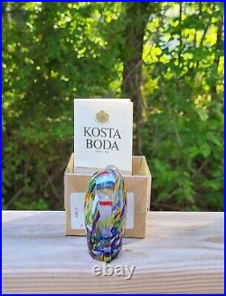 Vtg Kosta Boda Vase Centilop Art Glass Bertil Vallien Signed Numbered 48816 RARE