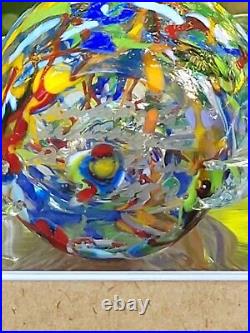 Vtg Kosta Boda Vase Centilop Art Glass Bertil Vallien Signed Numbered 48816 RARE