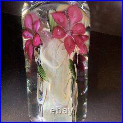 Vtg Vandermark Doug Merritt & Stephen Smarr Limited Ed Art Glass Vase Signed 7