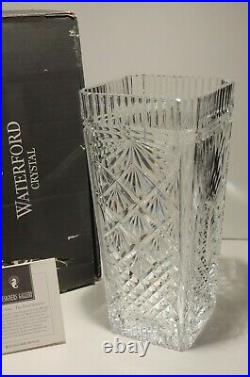 Waterford Crystal Four Seasons Vivaldi 12 Square Vase Master Artist Signed 1997