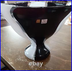 Zanetti hand Blown Glass Vase (Signed)
