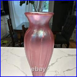 Zellique Joseph Morel 1998 Signed Zellique Studio Art Glass Vase 8.75 Stunning